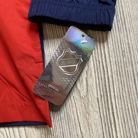 NHL Columbus Blue Jackets 1/4 Zip Pullover Windbreaker Mens M Pockets New - Picture 4 of 10